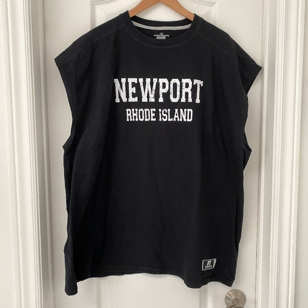 Russell Athletic Newport Rhode Island Muscle Tee Sleeveless Cotton Top XXL